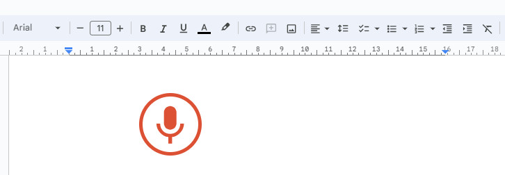 google docs voice typing