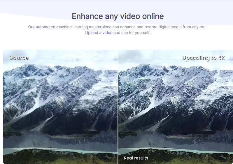 Neural.love online video enhancer