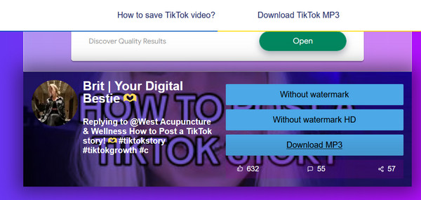 ssstik online tiktok downloader