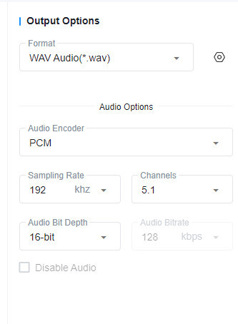 configure audio settings